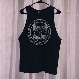 Forever21 muscle tee black